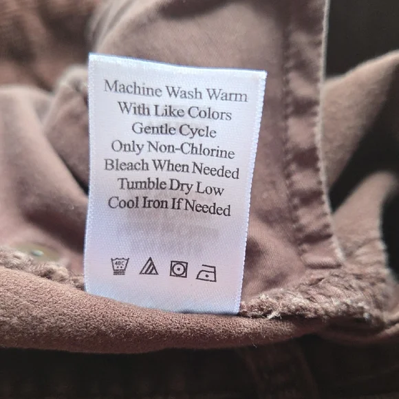 Coldwater Creek Corduroy Pants in Olive and Burgundy Sz 14 - Picture 15 of 15